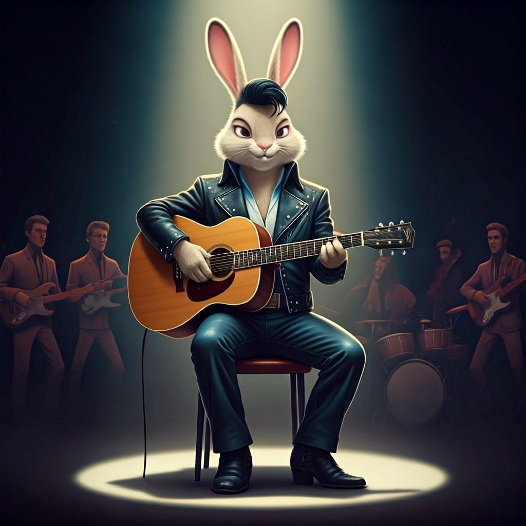 Elvis Rabbit Rocks the 1968 Comeback Special