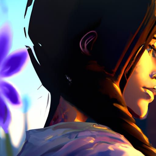 Hyperdetailed Portrait of Flower on Sidewalk in Unreal Engin...