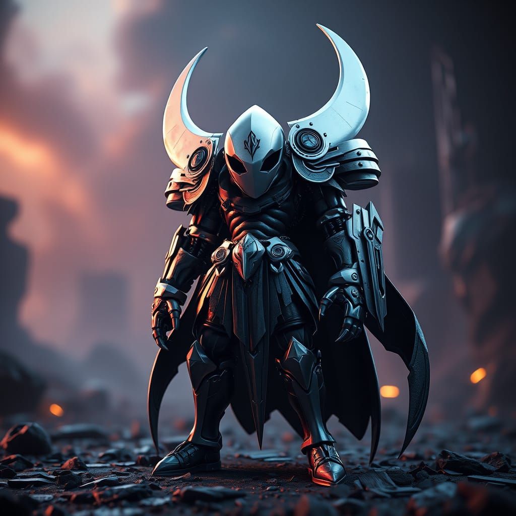 Hollow Knight in Sci-Fi Style