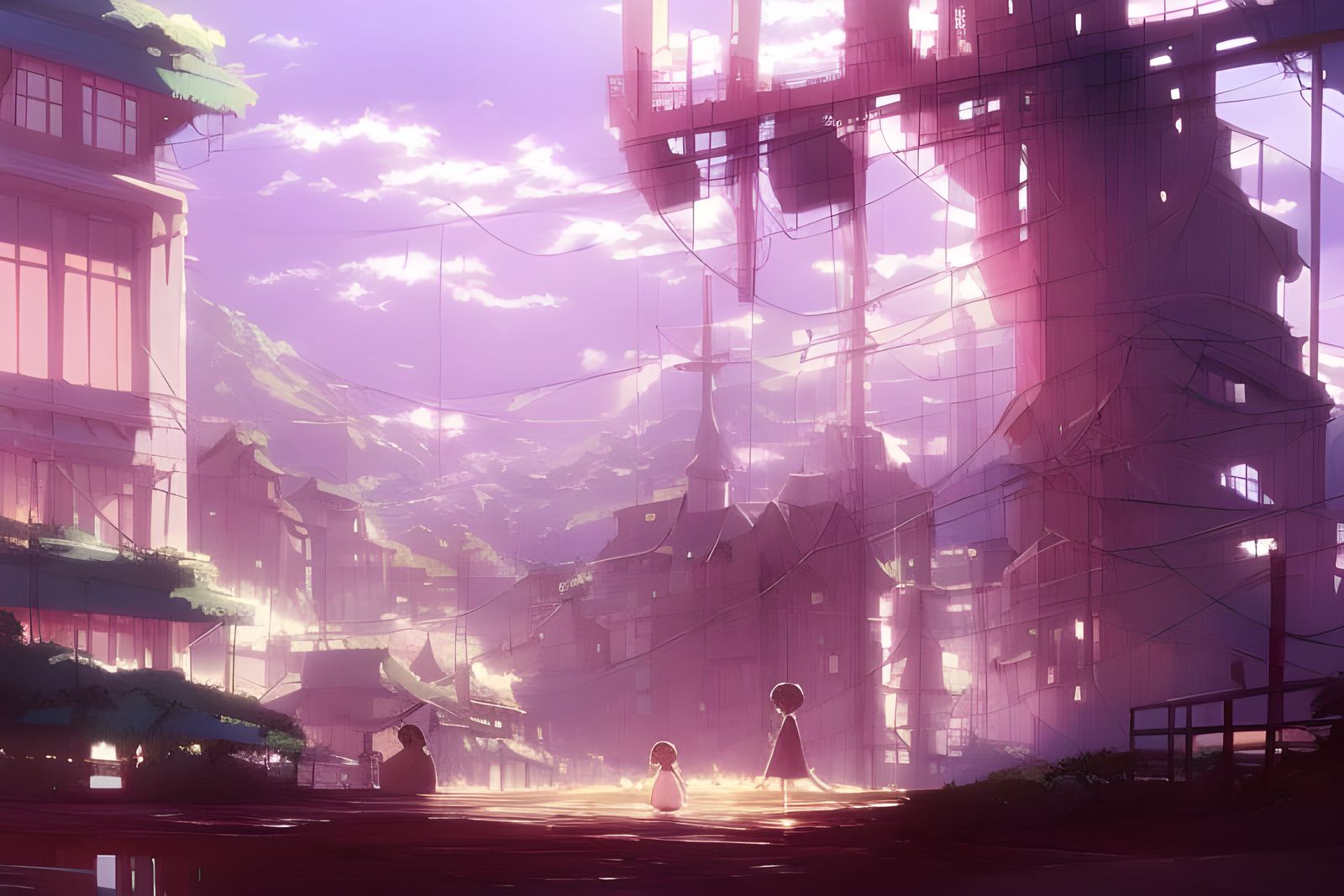 Anime Key Visual by Makoto Shinkai in Ghibli Style