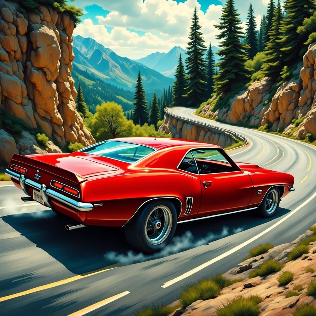 1969 Camaro in the Mountains 7
