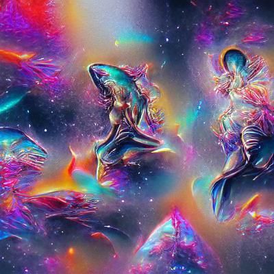 Holographic Astral Cosmic Illustration in 8K Resolution