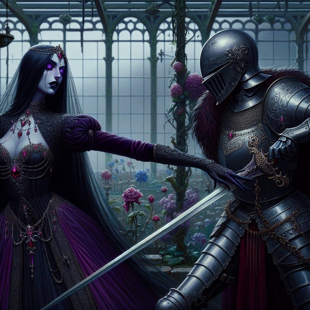 A Suspenseful Duel in Old Cell Animation Style