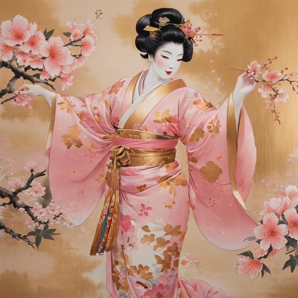 Geisha in the Garden