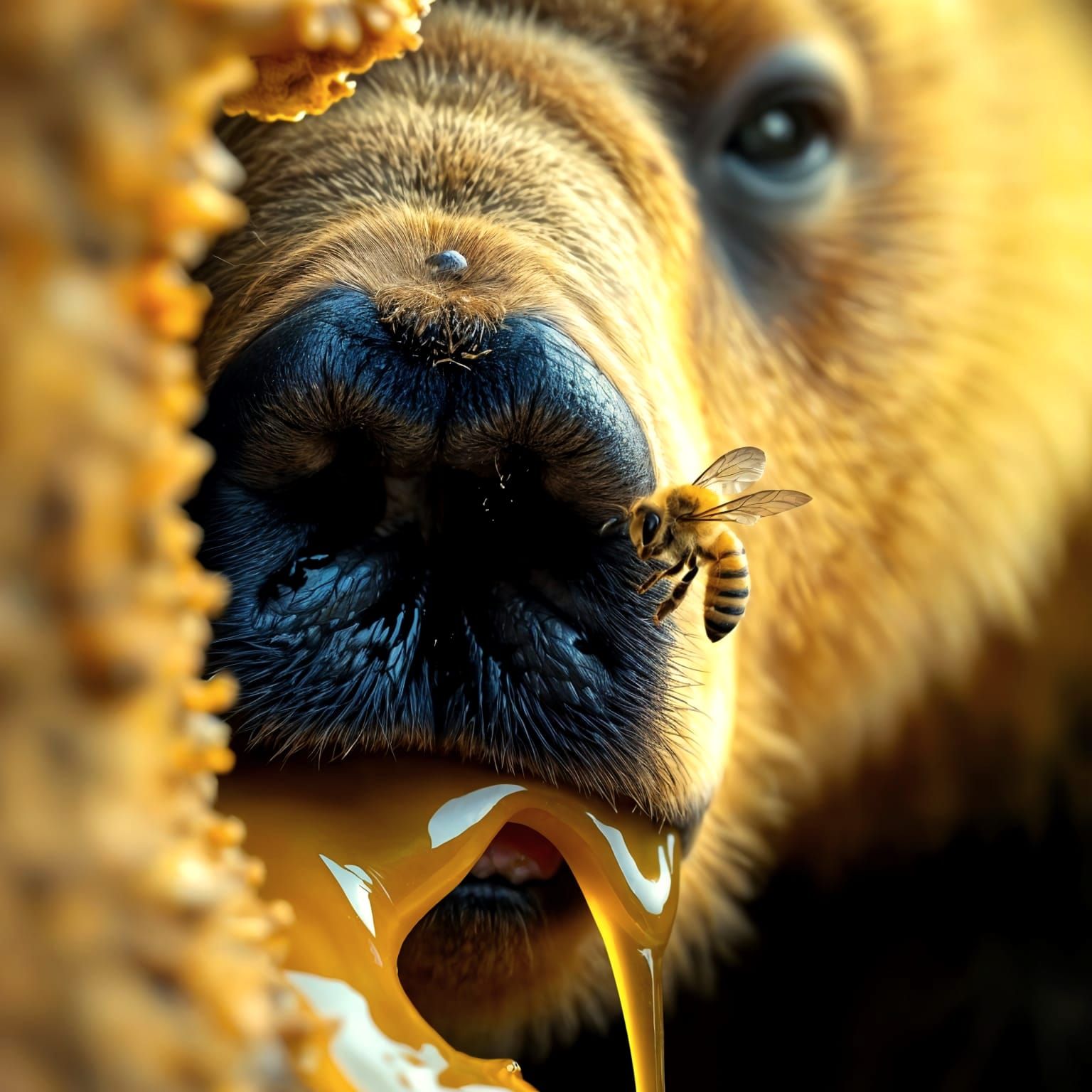 Mountain Bear's Honey Heist Foiled by Bee Avenger
