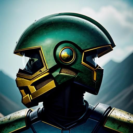 Dramatic Power Rangers Helmet with Dinosaur Motif