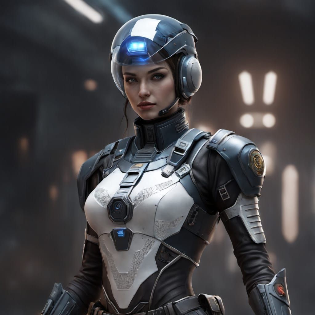 Scifi police girl...