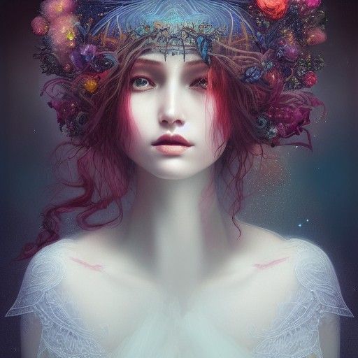 A crown of flowers.