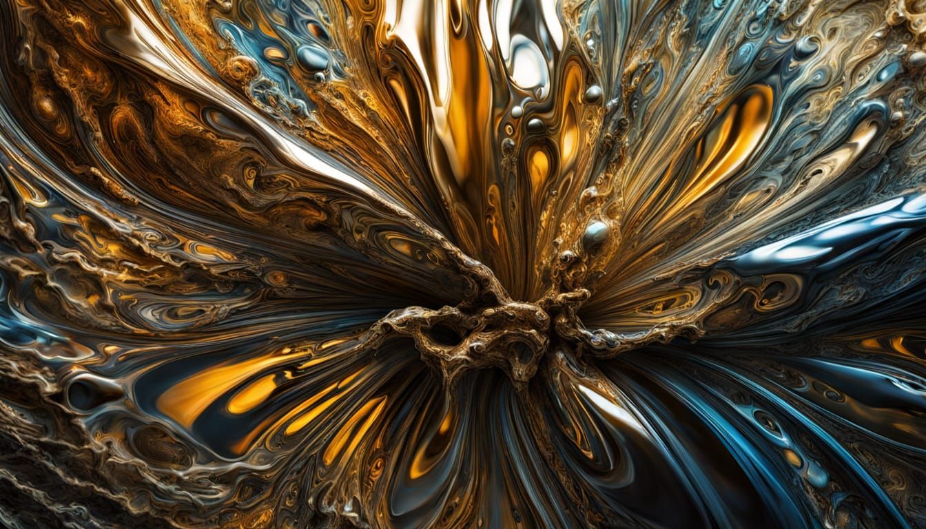 Surreal Striped Creature in Ethereal Environment