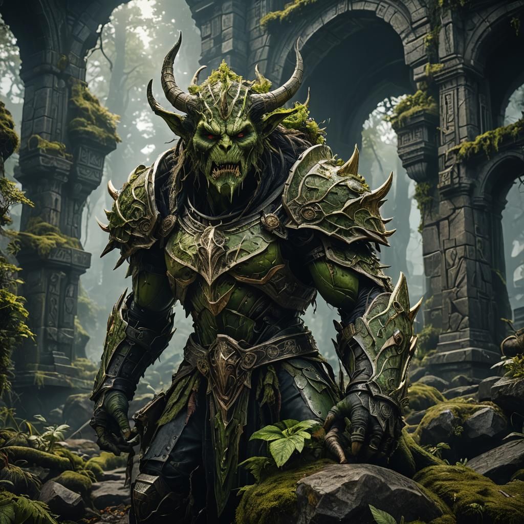 Hyperrealistic Image of Guldan in High Definition