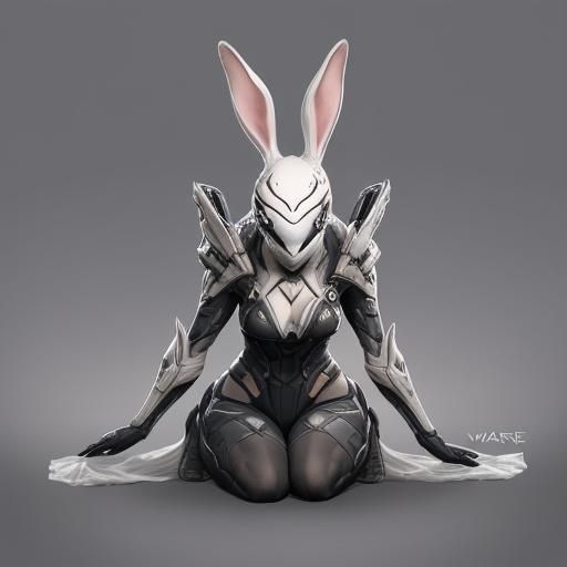 Bunny-Themed Warframe Character Concept Art