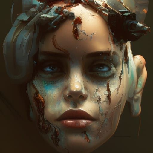 Silverado Truck vs Zombies: Hyperdetailed Digital Portrait