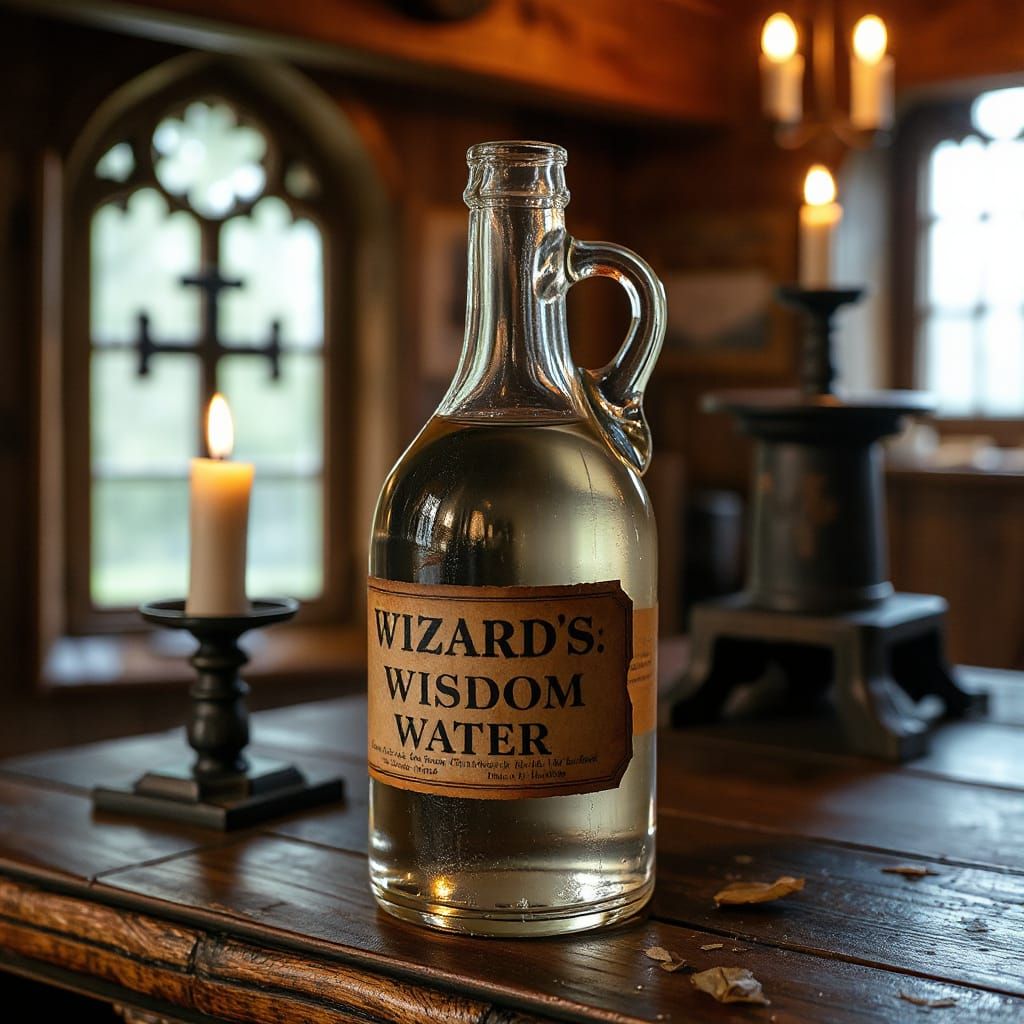 Medieval Study Still Life with Mysterious Elixir