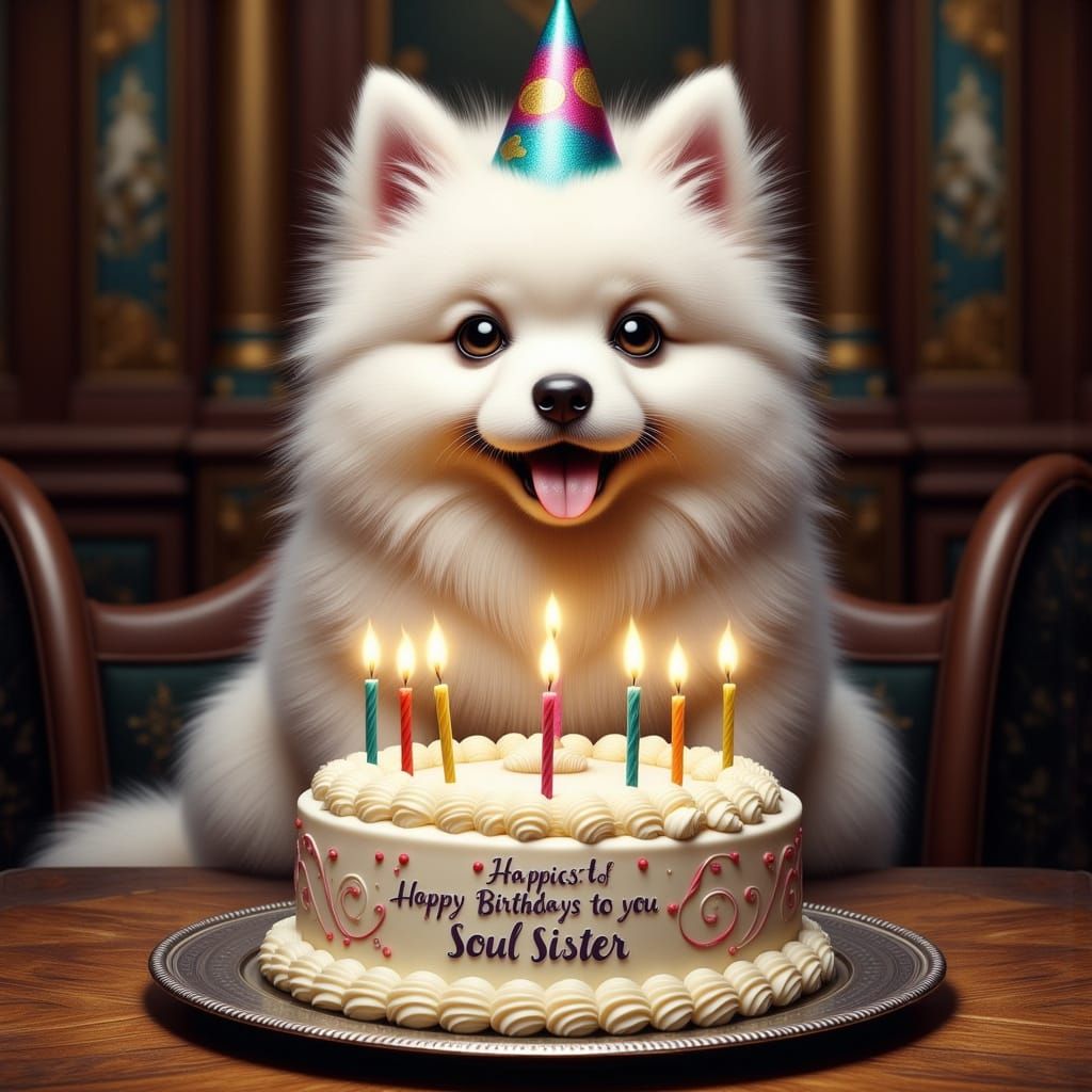 Whimsical Birthday Celebration with an Adorable American Esk...