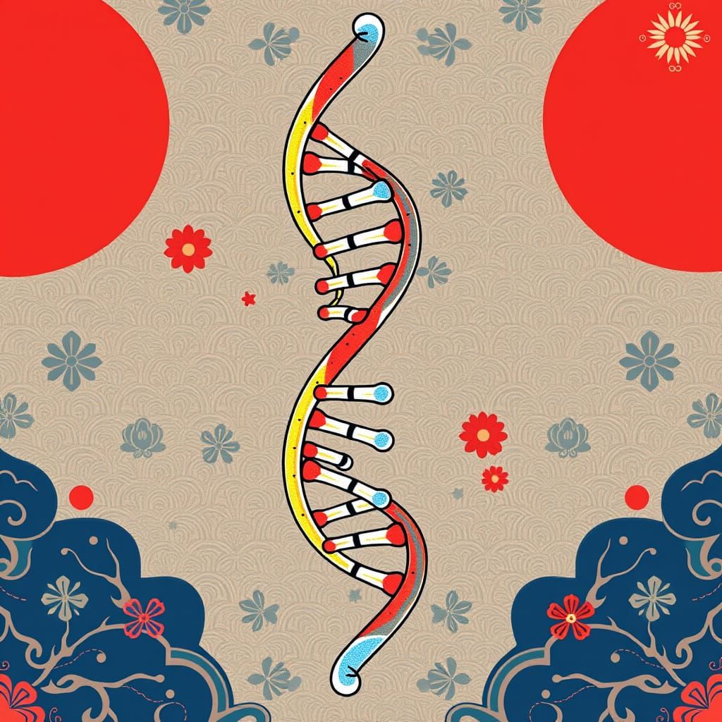 DNA Double Helix with HLA-A*31:01 Allele in East Asian Cultu...