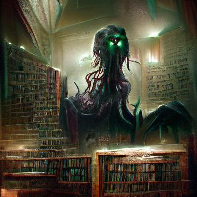 Sinister Gothic Library Inspired by H.P. Lovecraft