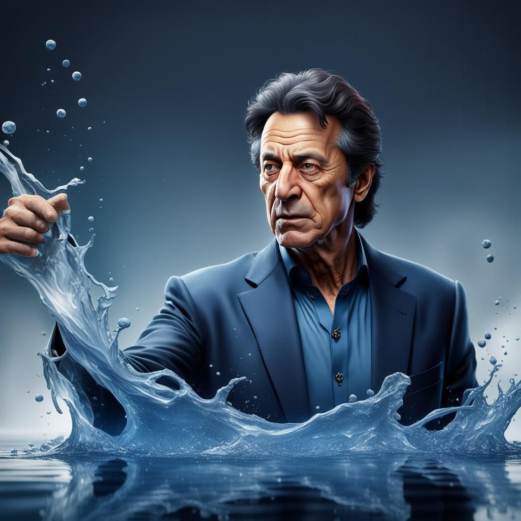 Imran Khan: Detailed Matte Painting in 8k