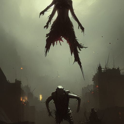 Eternal Enemy Horror in Dark Fantasy Style