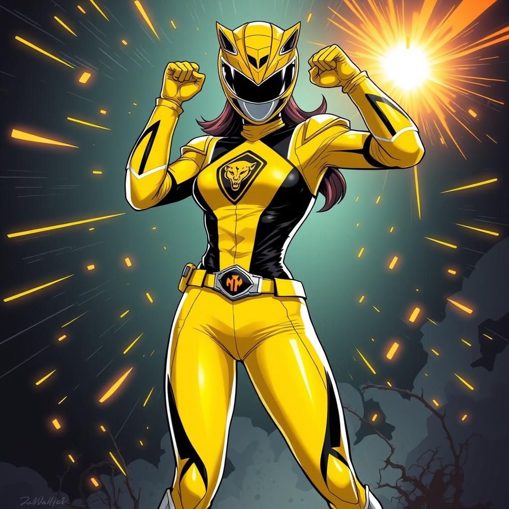 Female Yellow Jaguar Power Ranger