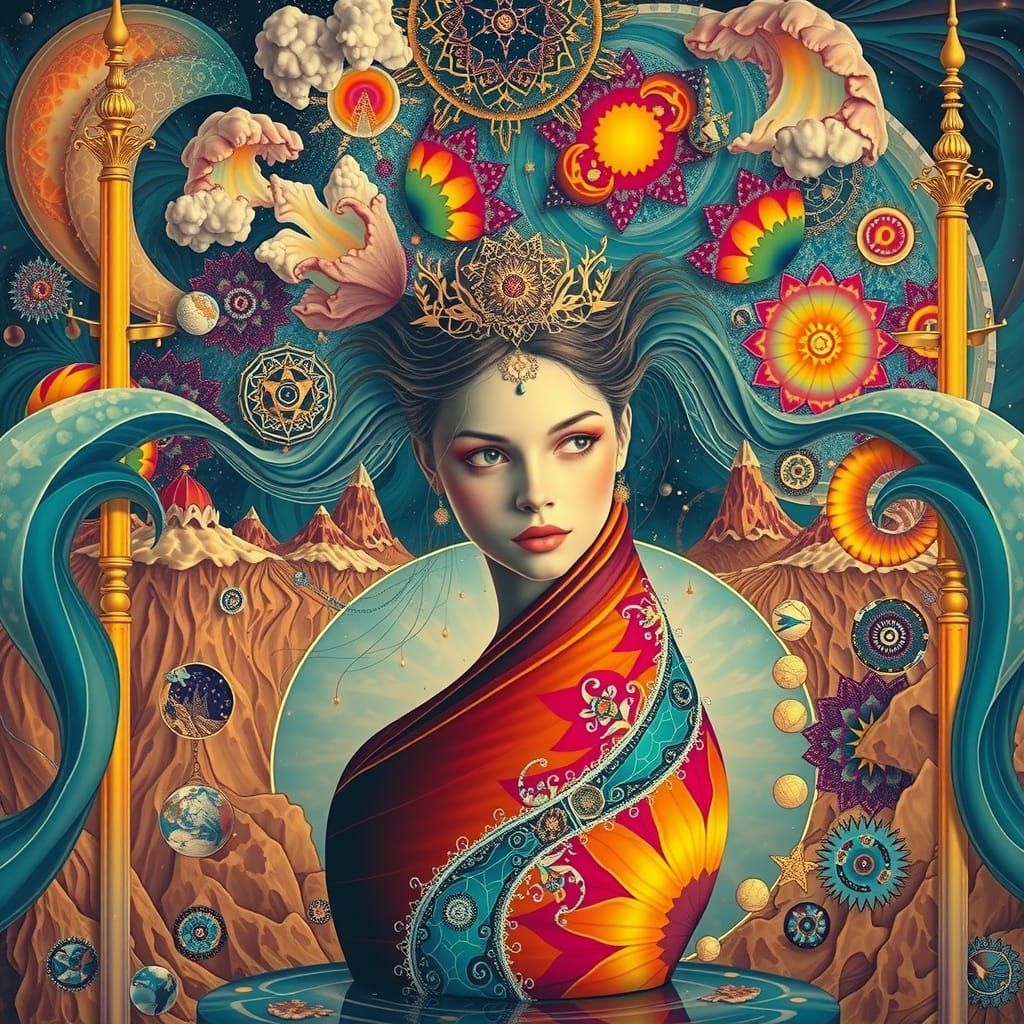 Surreal Tapestry of Interconnected Realities