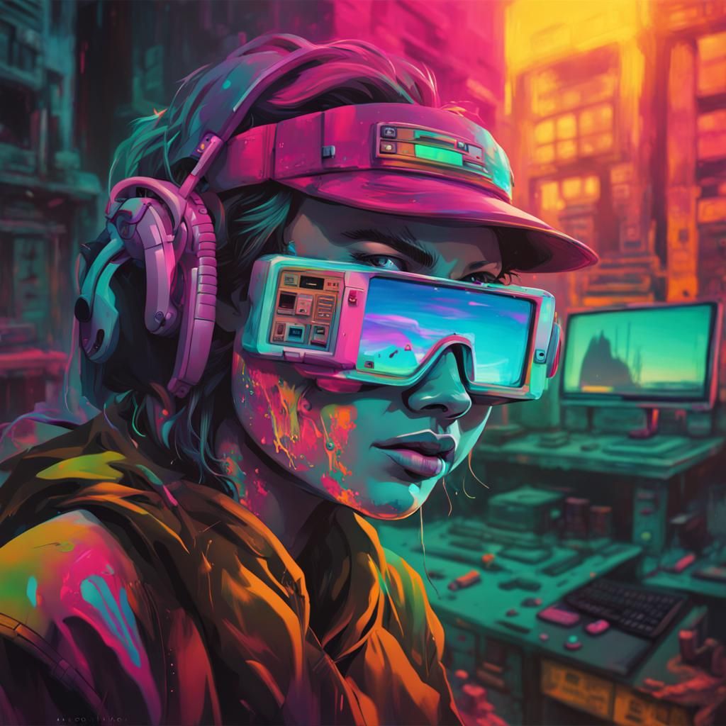 Vaporwave Aesthetic with 90s Software Look