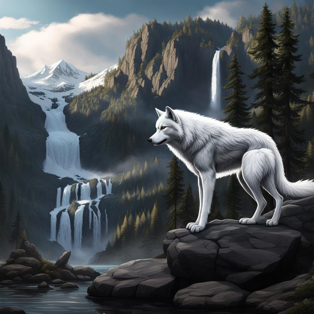 Lone White Wolf
