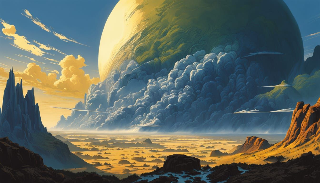 Surreal Earthscape in Hyper-Realistic Digital Matte Painting