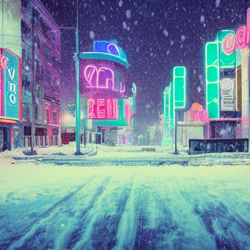 Ethereal Futurism in Snowy Apocalypse