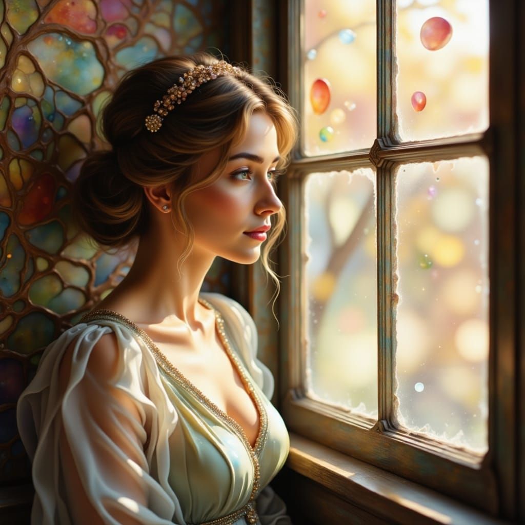 Abstract Alcohol Ink Art with Nostalgic Hues