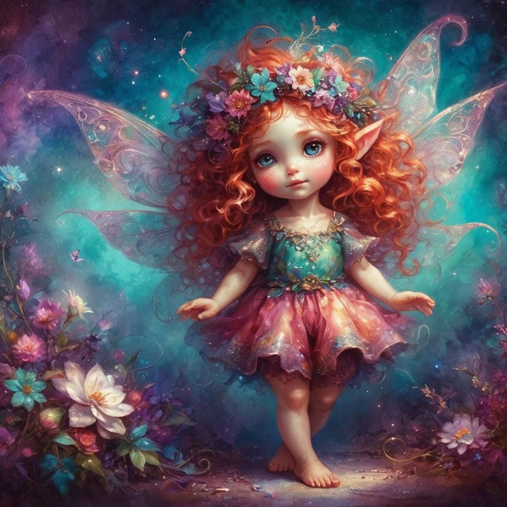 Ethereal Fairy Child in a Fantasy Setting
