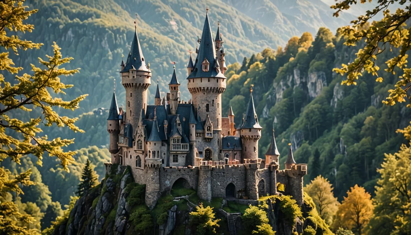 Fairy Castle Tower in Natural Light Photography