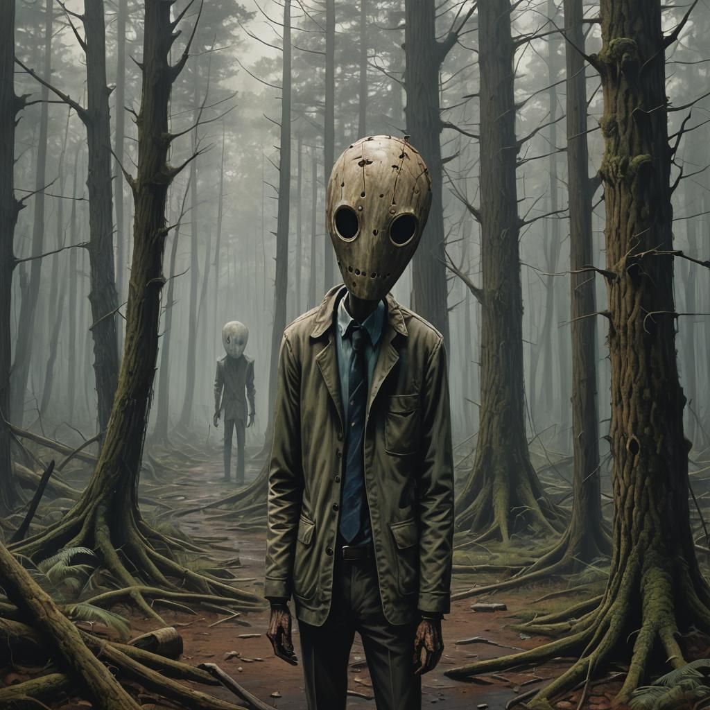 Sirenhead Lurks in Dark Dystopian Forest