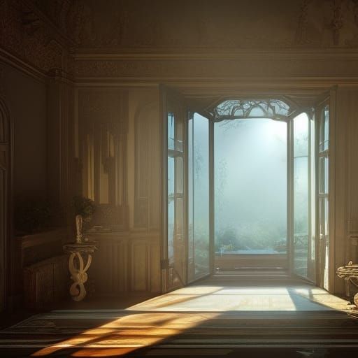 Dramatic Light Through a Window: Digital Matte Painting