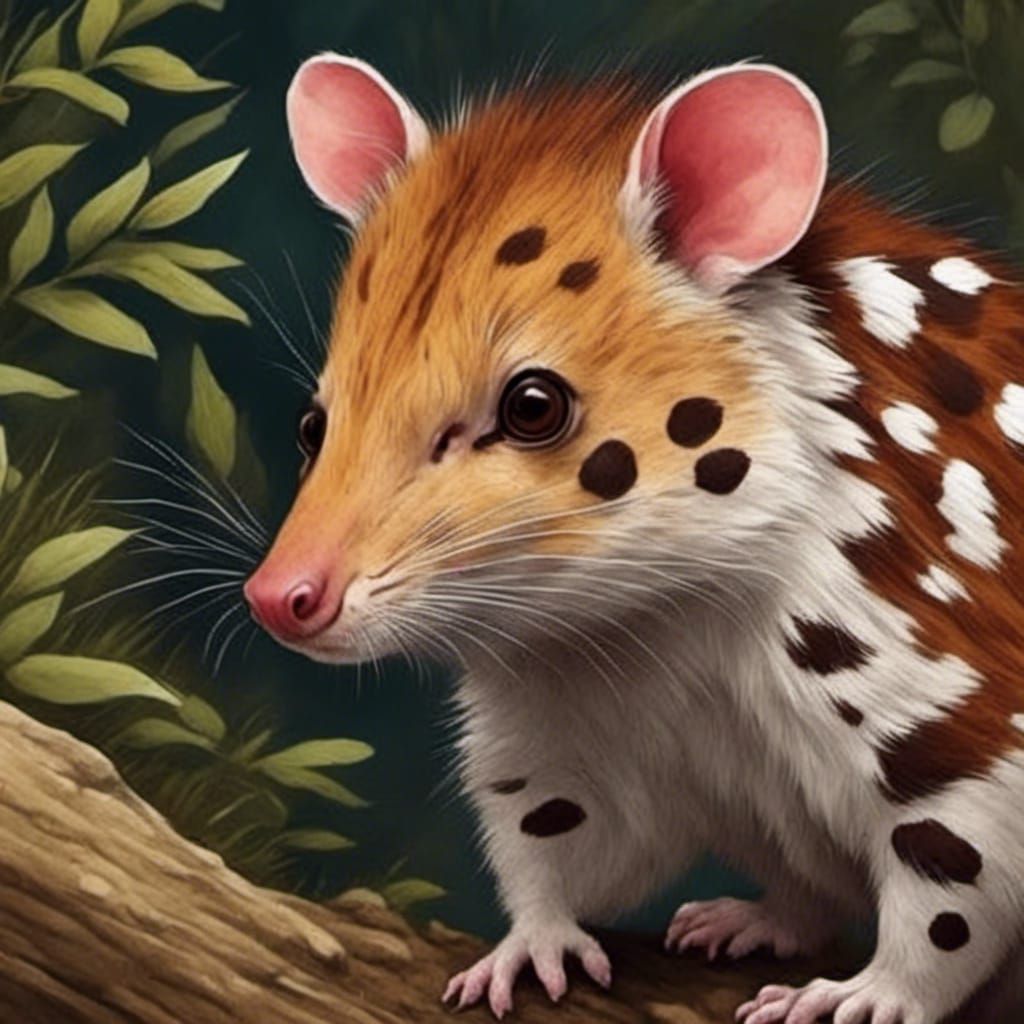 A Striking Tiger Quoll Portrait