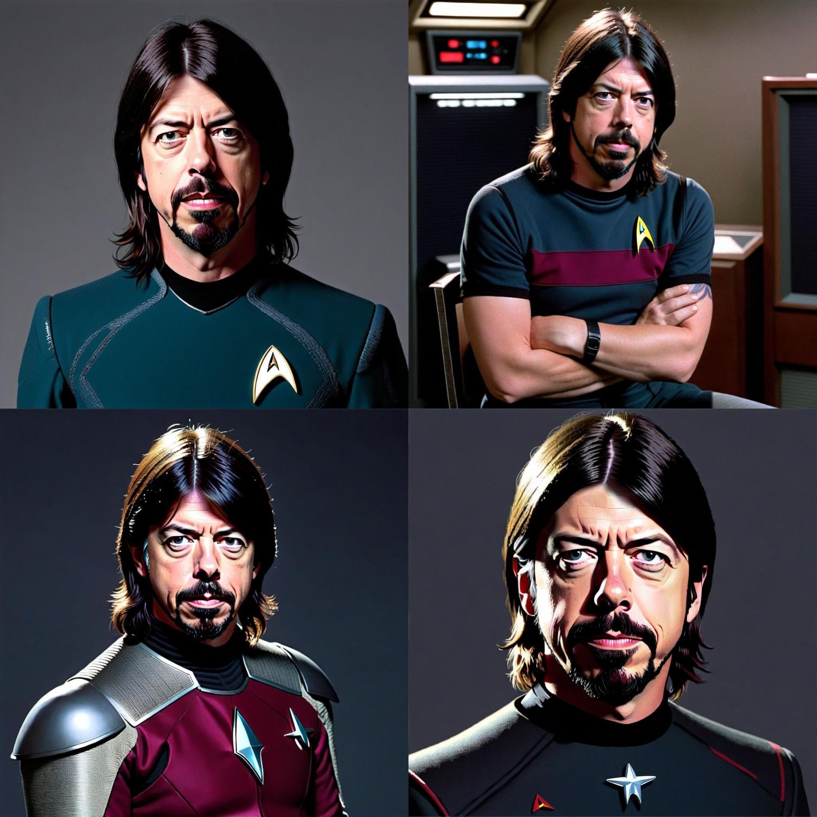 Dave Grohl as Star Trek's Commander Riker