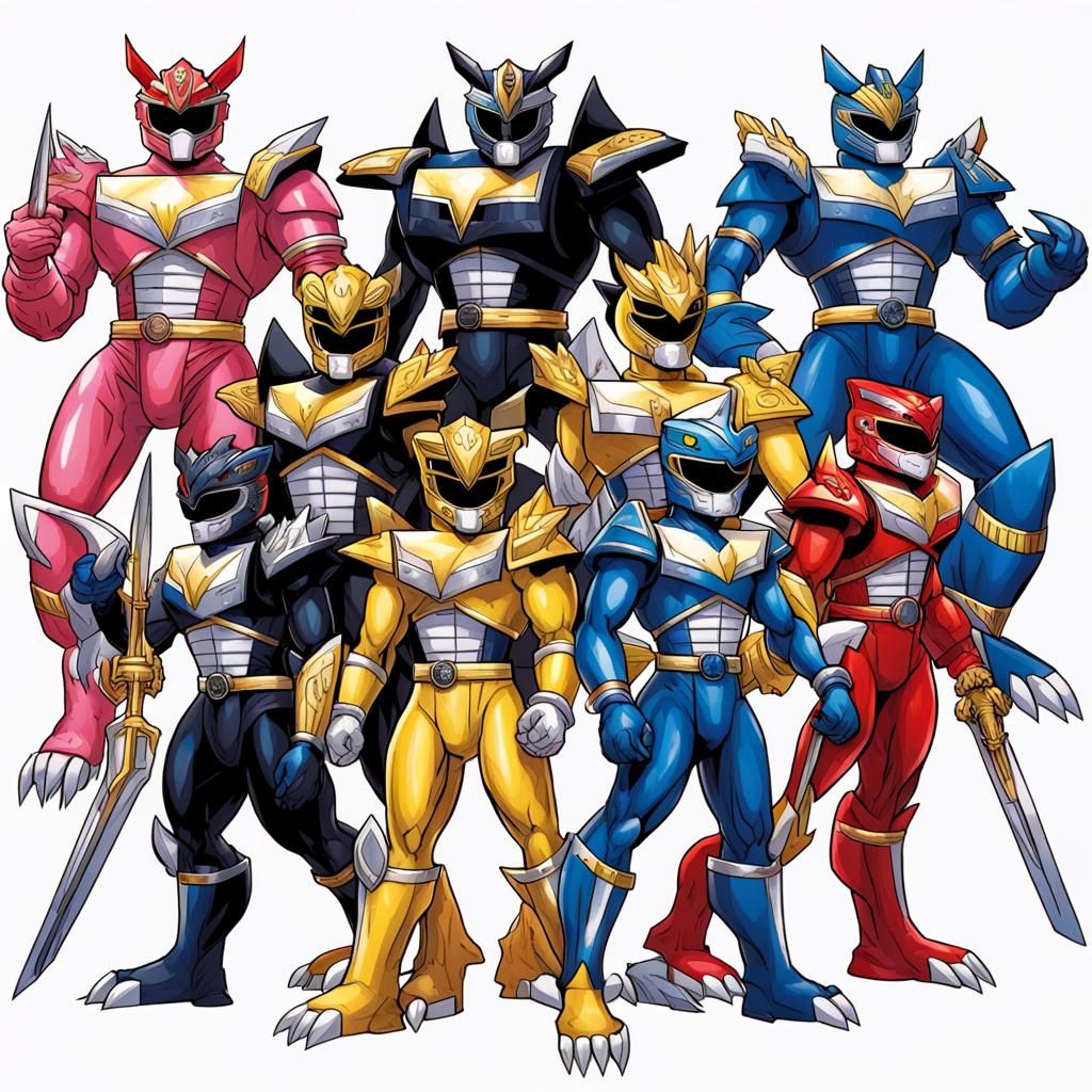 Power Ranger Megazord Comic Book Art