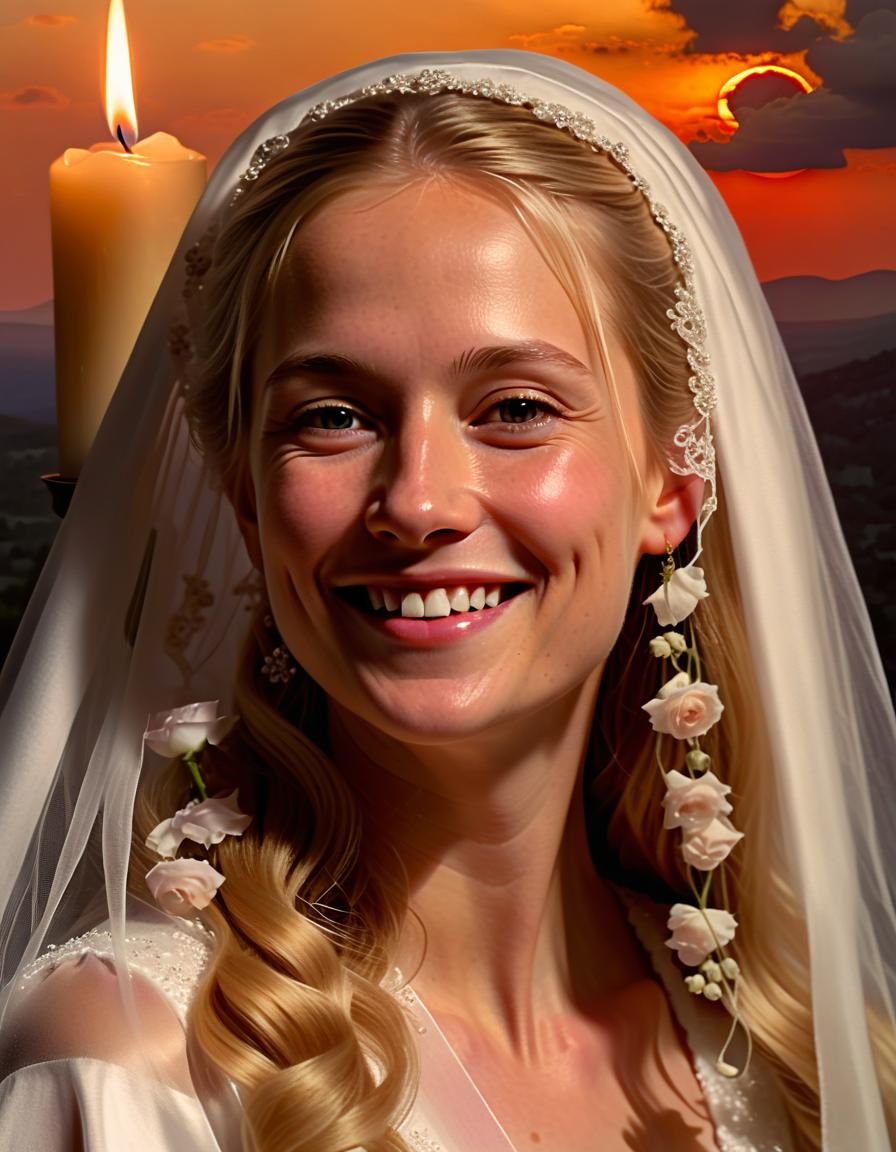 Renaissance Woman in Chiaroscuro Oil Painting