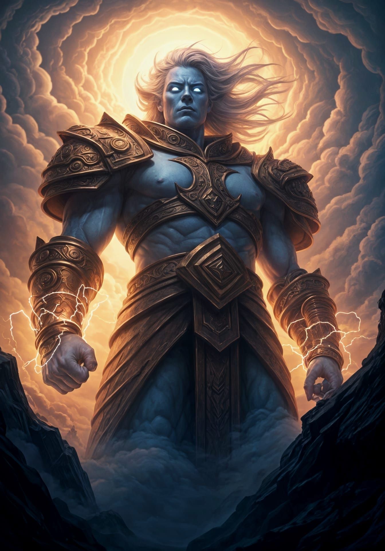 Epic Cloud Giant Fantasy Portrait