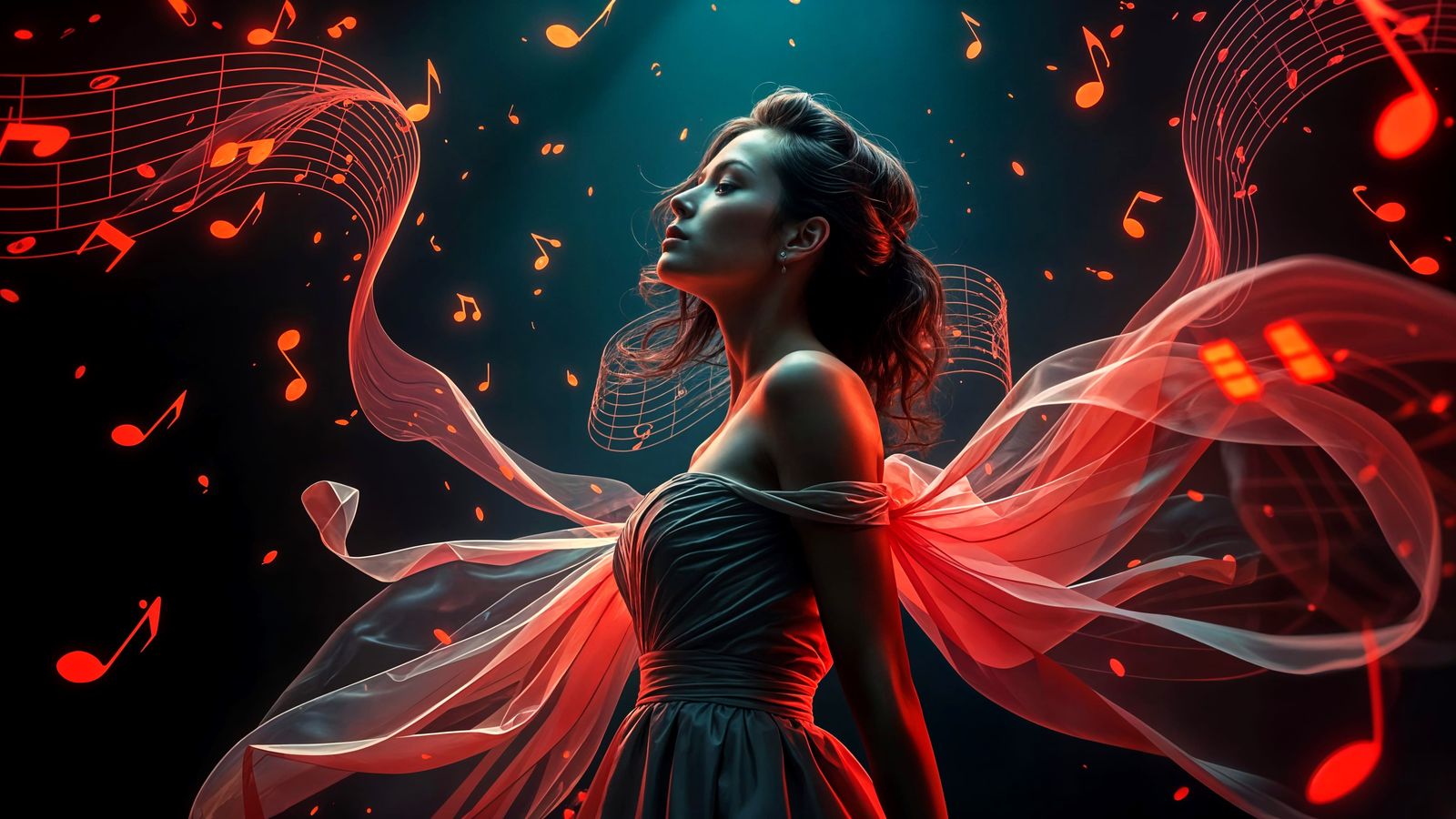 Dreamlike Musical Composition in Pop Art Style