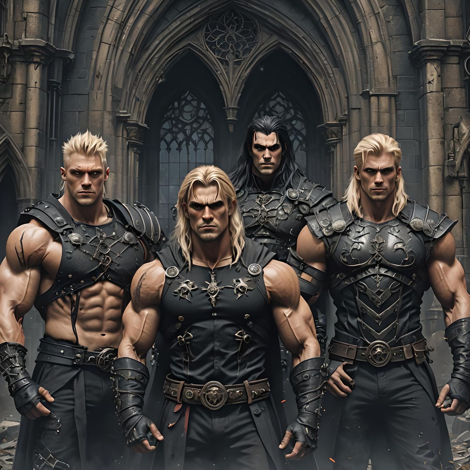 Intimidating gothic band -3