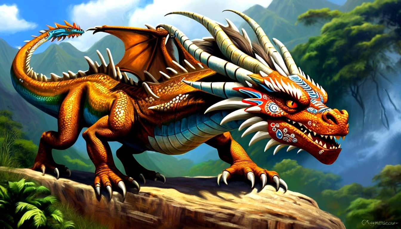 Realistic Aboriginal Dragon
