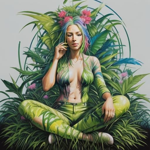 Mother Nature in Graffiti Splash Art