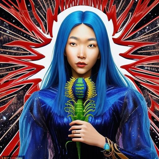 Anthropomorphic Venus Flytrap Woman at the Dentist