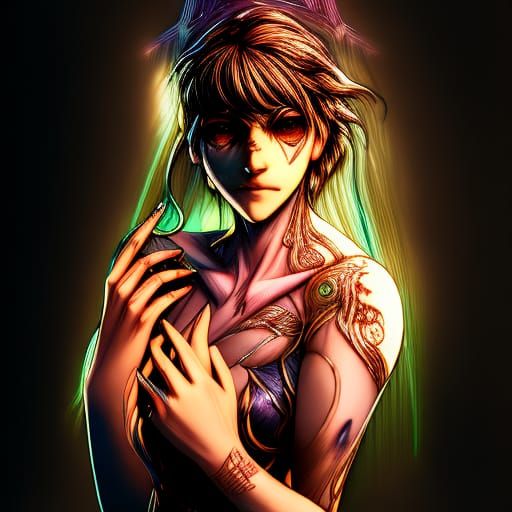 Moody Dark Portrait of a Beautiful Woman