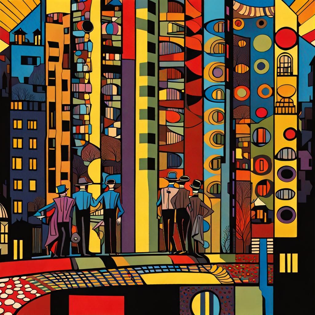 Berlin Serenade: Pop Art Urban Landscape