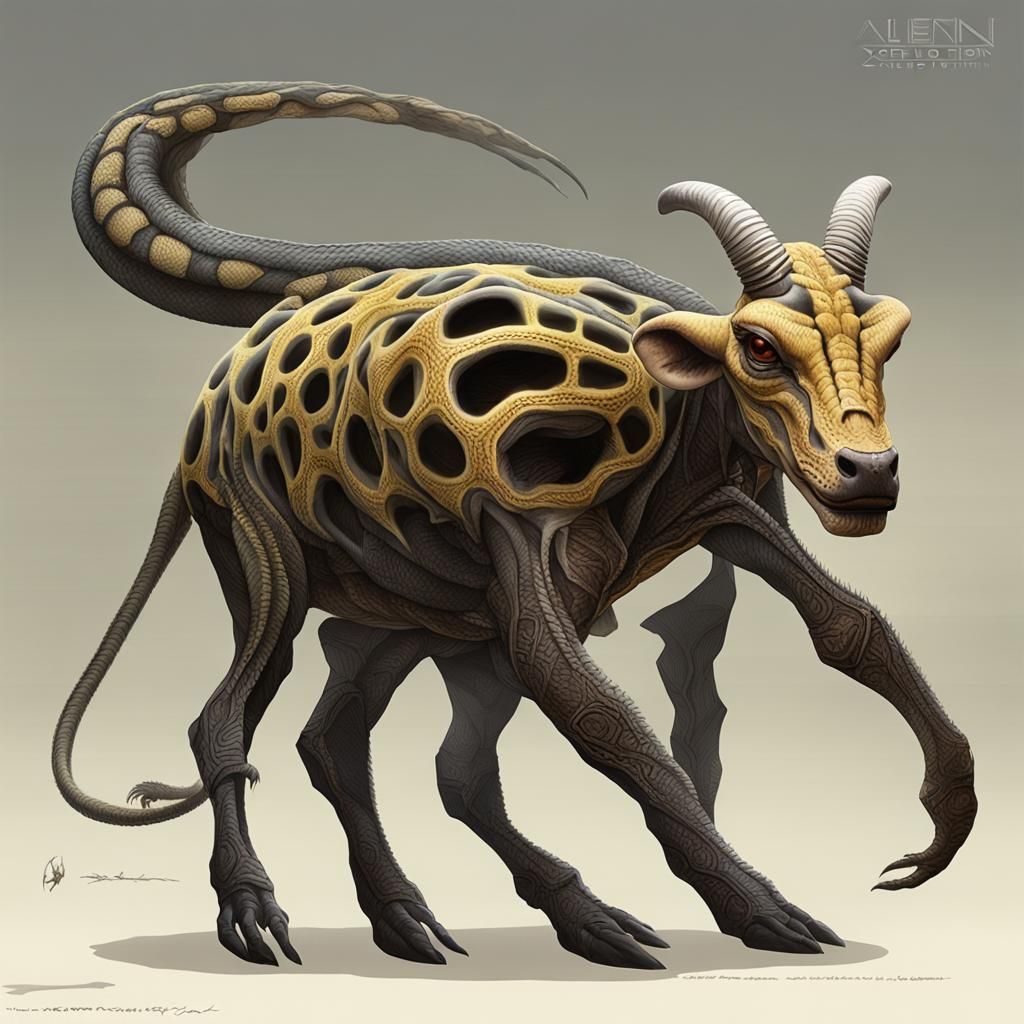Cow-Python Aliens on an Exoplanet: Speculative Zoology