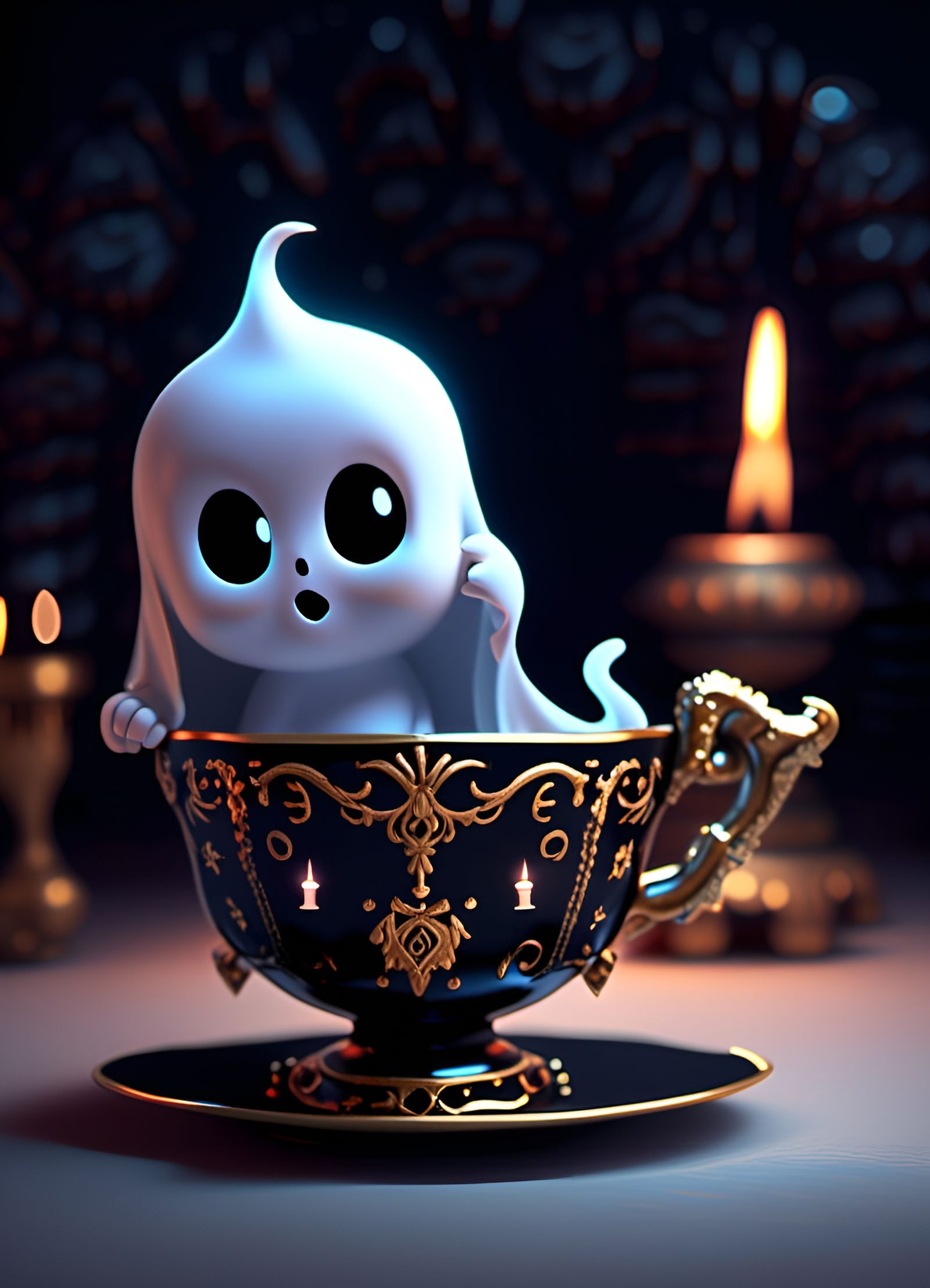 Wittle Boo in a cup! Hehe