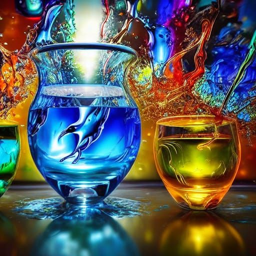 Murano Glassblowers at Work: Hyper-Realistic Digital Art