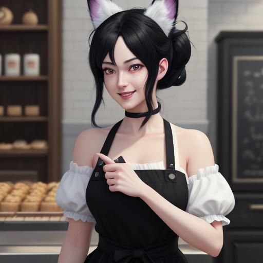 Jiji in Bakery: Studio Ghibli Inspired 3D Anime