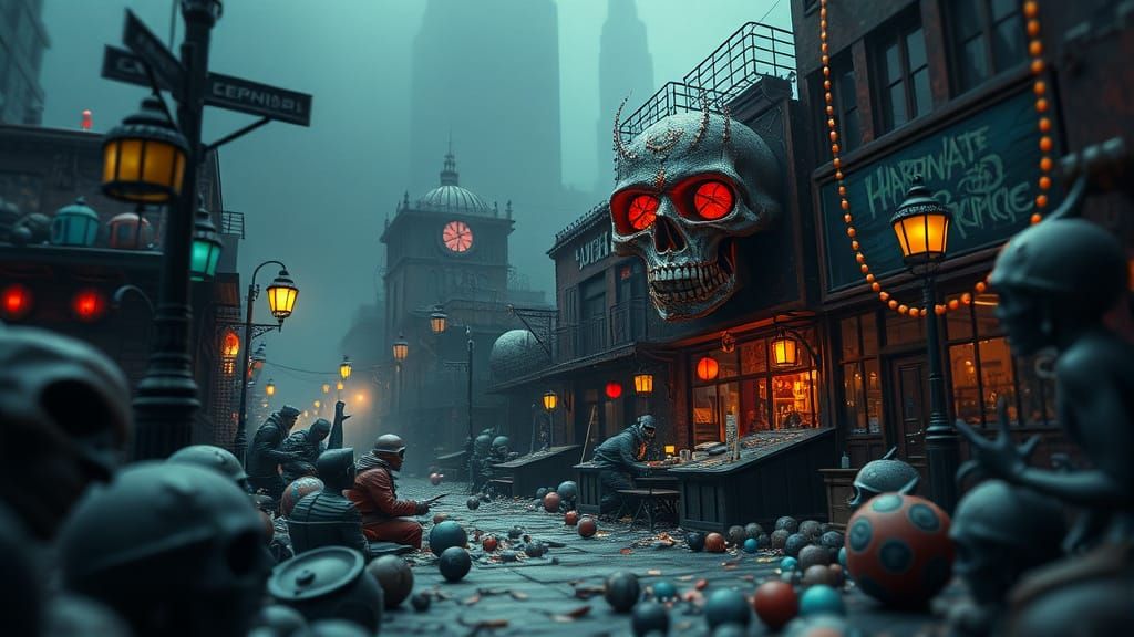 Horror Beads of Doom: Pre-Raphaelite Impasto Style